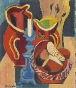 Ernst Ludwig Kirchner Stilleben mit Krugen und Kerzen France oil painting artist